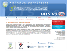 Tablet Screenshot of iats09.karabuk.edu.tr